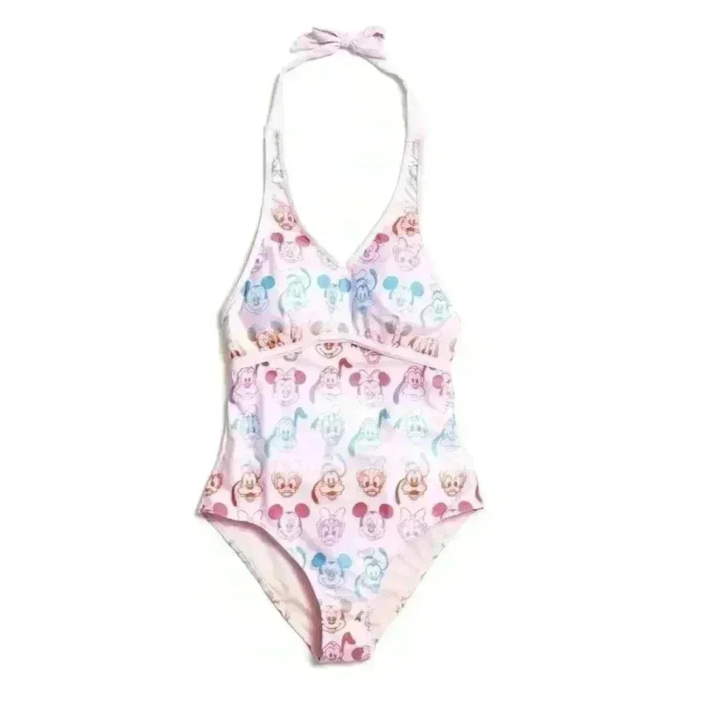 Disney Mickey And Friends Women’s One Piece Colorful Bathing Suit